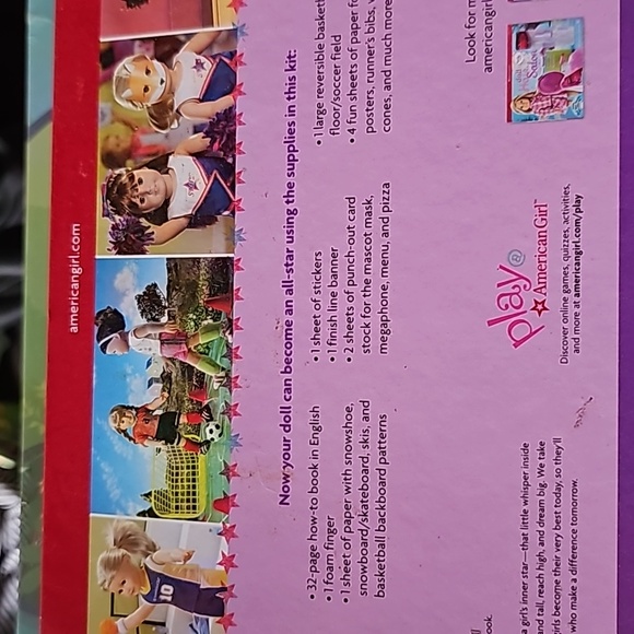 American girl doll sports kit. Brand-new - Picture 5 of 5